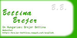 bettina brejer business card